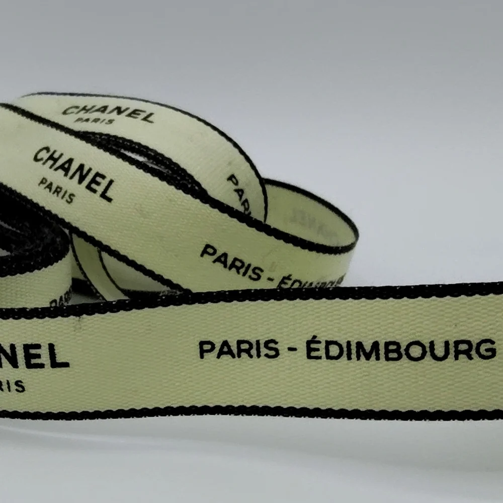CHANEL Paris–Édimbourg Ribbon Authentic Runway Packaging Trim Four (4) Yards